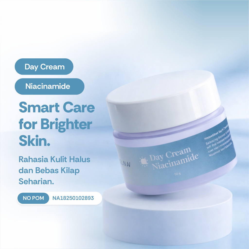 [BPOM] RIVERGLOW Day Cream Niacinamide SPF 50+ | Acne & Oil Control