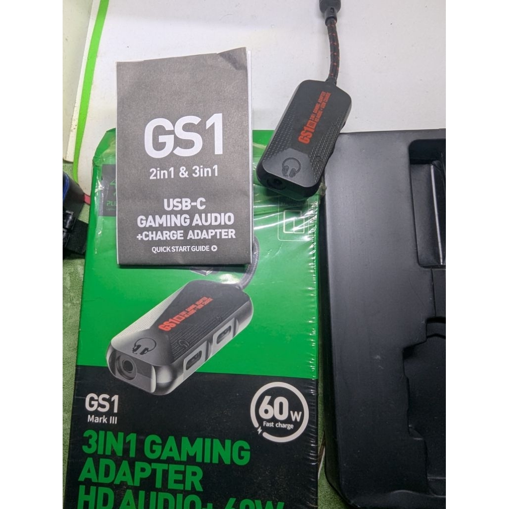 Audio Splitter DAC Plextone GS1 Mark III 3in1 Type-C Gaming Adapter Sound Card Converter