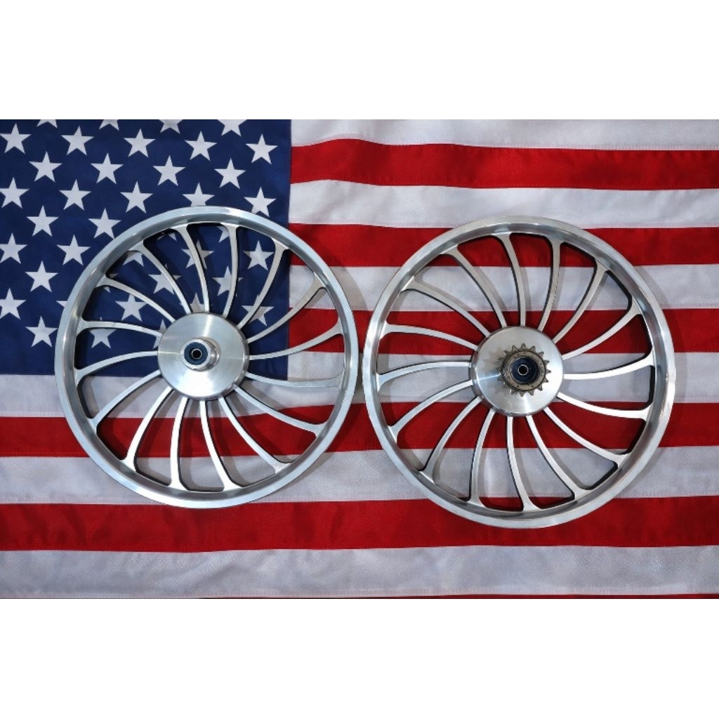 velg SEPASANG BARU & second velg 20 kipas velg alloy 20 velg bmx resing racing dokar palang almunium