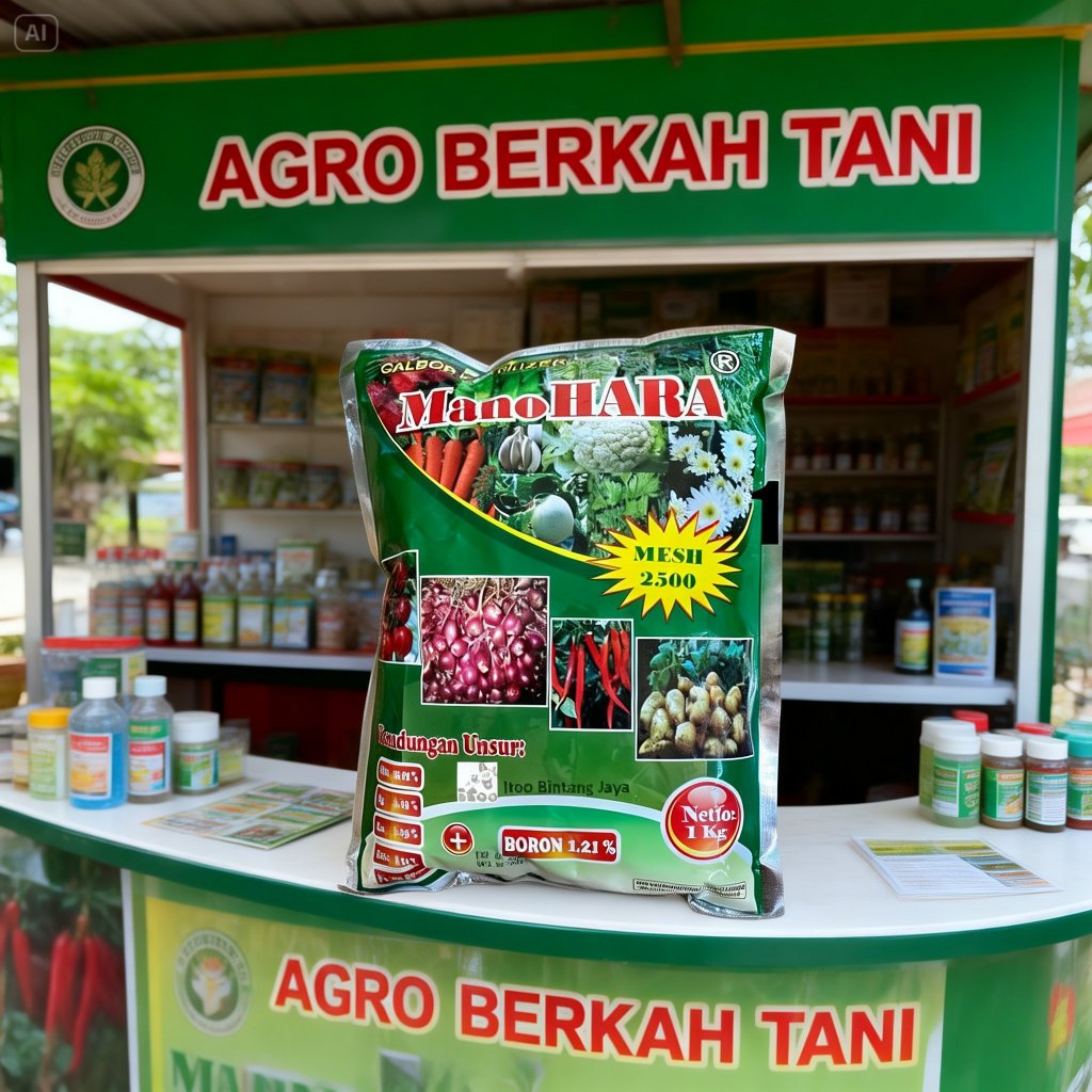 Pupuk Kalsium Manohara adalah pupuk kalsium-boron premium (mengandung     , boron, magnesium) yang e