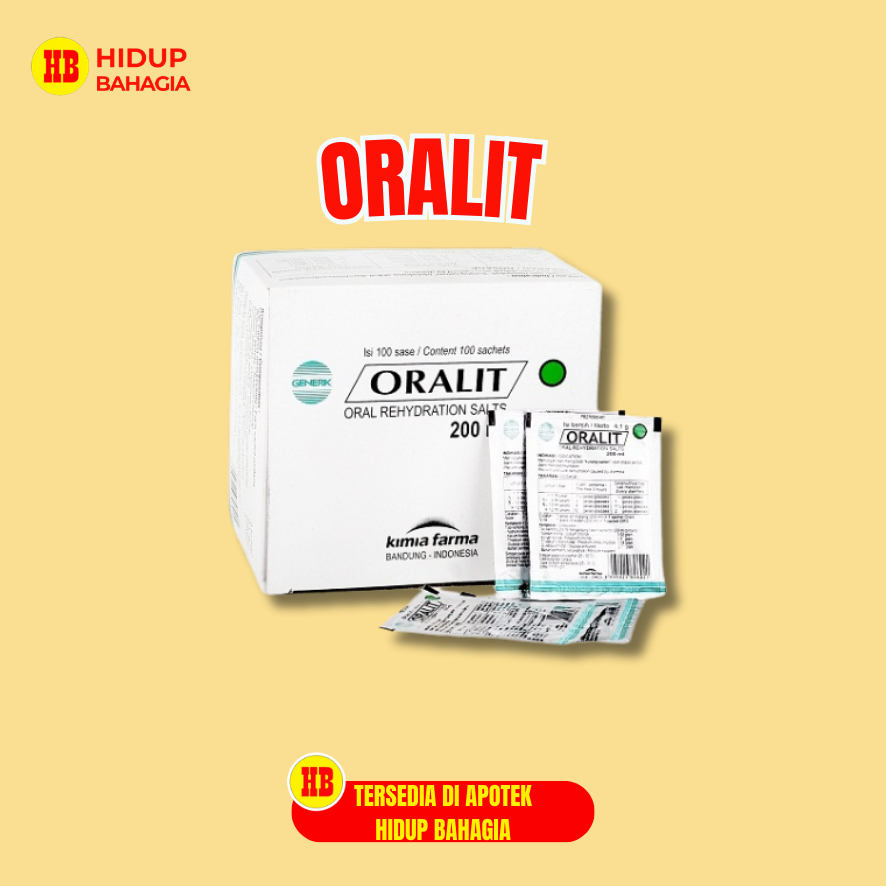 Oralit 1 Sachet - Serbuk Elektrolit untuk Atasi Dehidrasi Anak