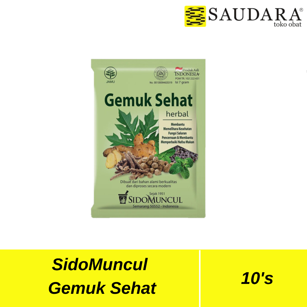 SidoMuncul Gemuk Sehat 10's