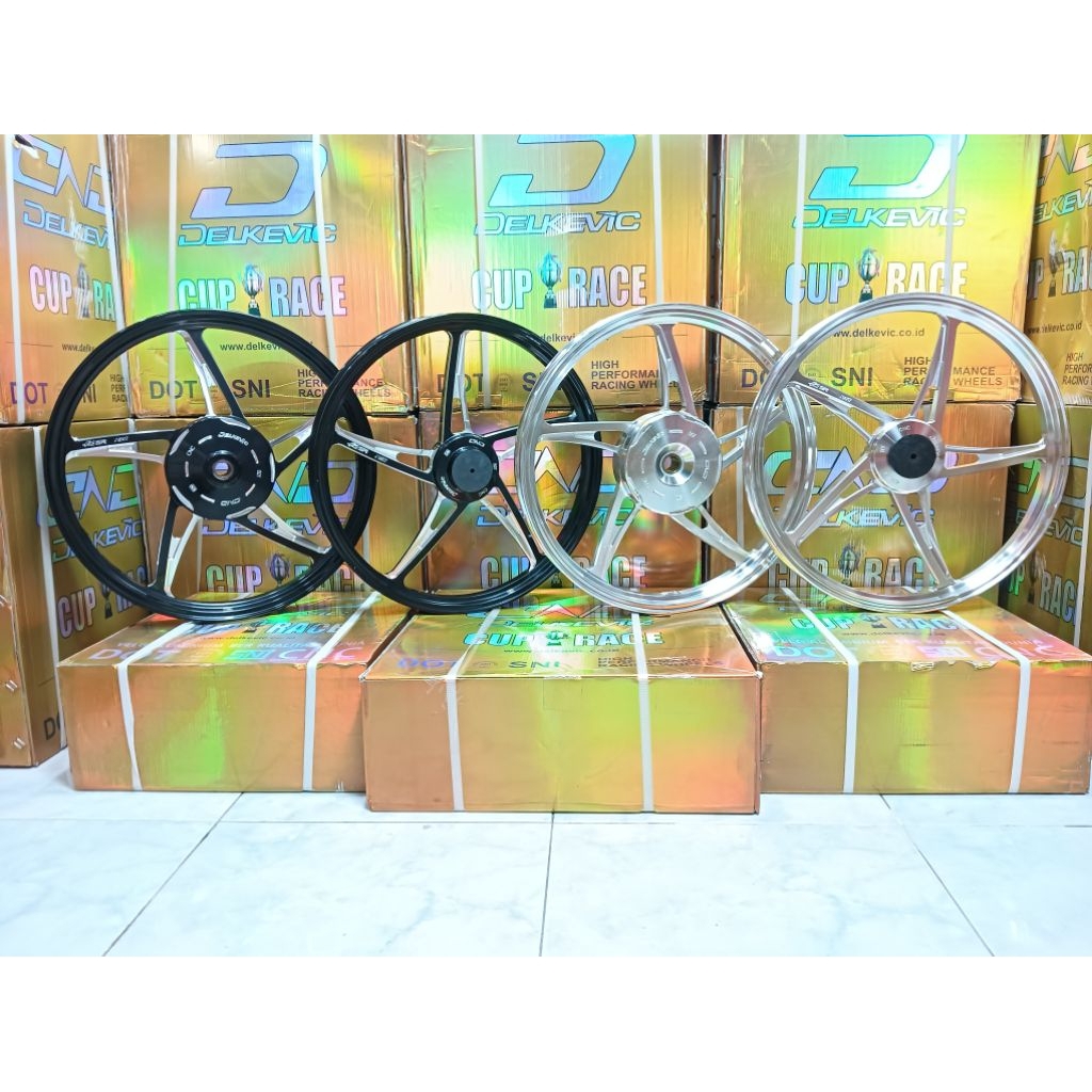 VELG DELKEVIC RACING K5R KZR PALANG 5 RING 17 UKURAN 140x17 160x17 MOTOR VARIO VARIO 110 125 150 BEA