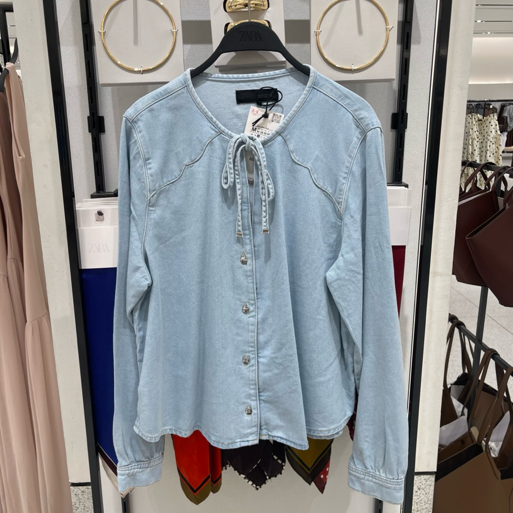 Blouse Denim ZARA Women Jastip (jasa titip)