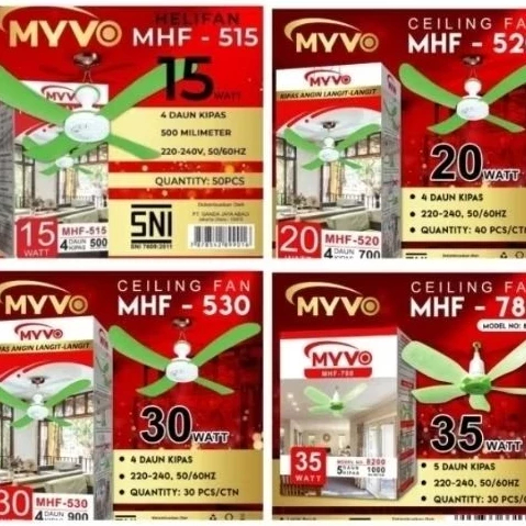 HELIFAN/KIPAS ANGIN GANTUNG MYVO 15W 20W 30W