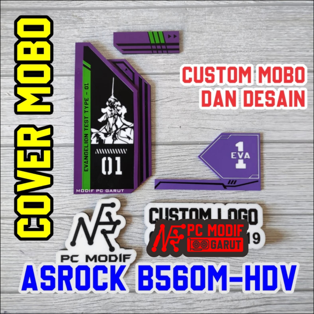 COVER MOTHERBOARD ASROCK B560M-HDV EVANGELION EDITION CUSTOM MOBO