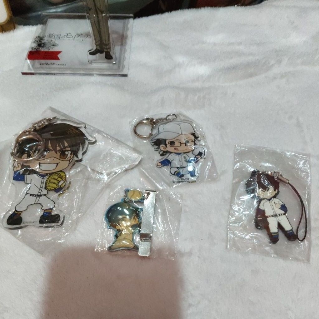 [official] daiya no ace diamond of ace sawamura miyuki doll rubber keychain