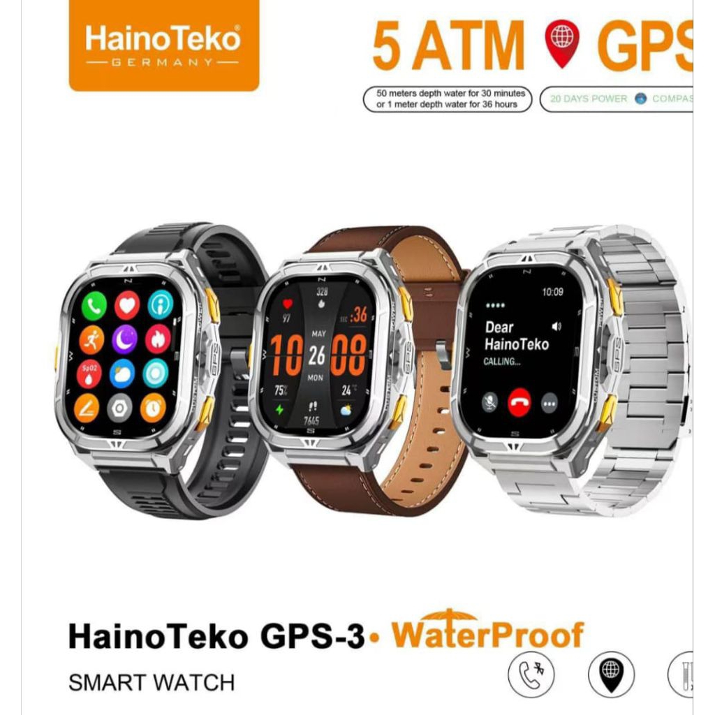 Smartwatch GPS Waterproof 5ATM – Jam Tangan Pintar Multifungsi