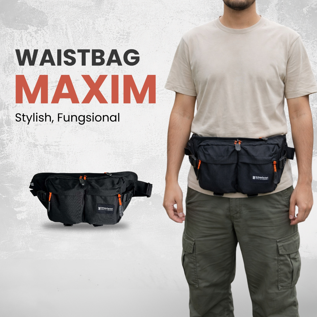 WaisBag Pria Urban Factor MAXIM Tas Selempang