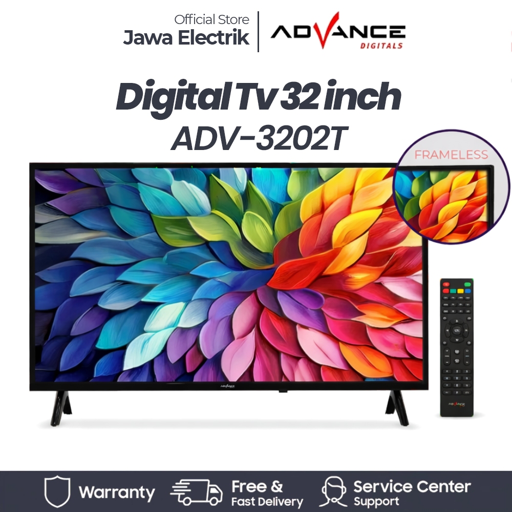 NEW Advance TV LED Digital 32 Inch HD Televisi Panel LG ADV-3202T,GARANSI RESMI