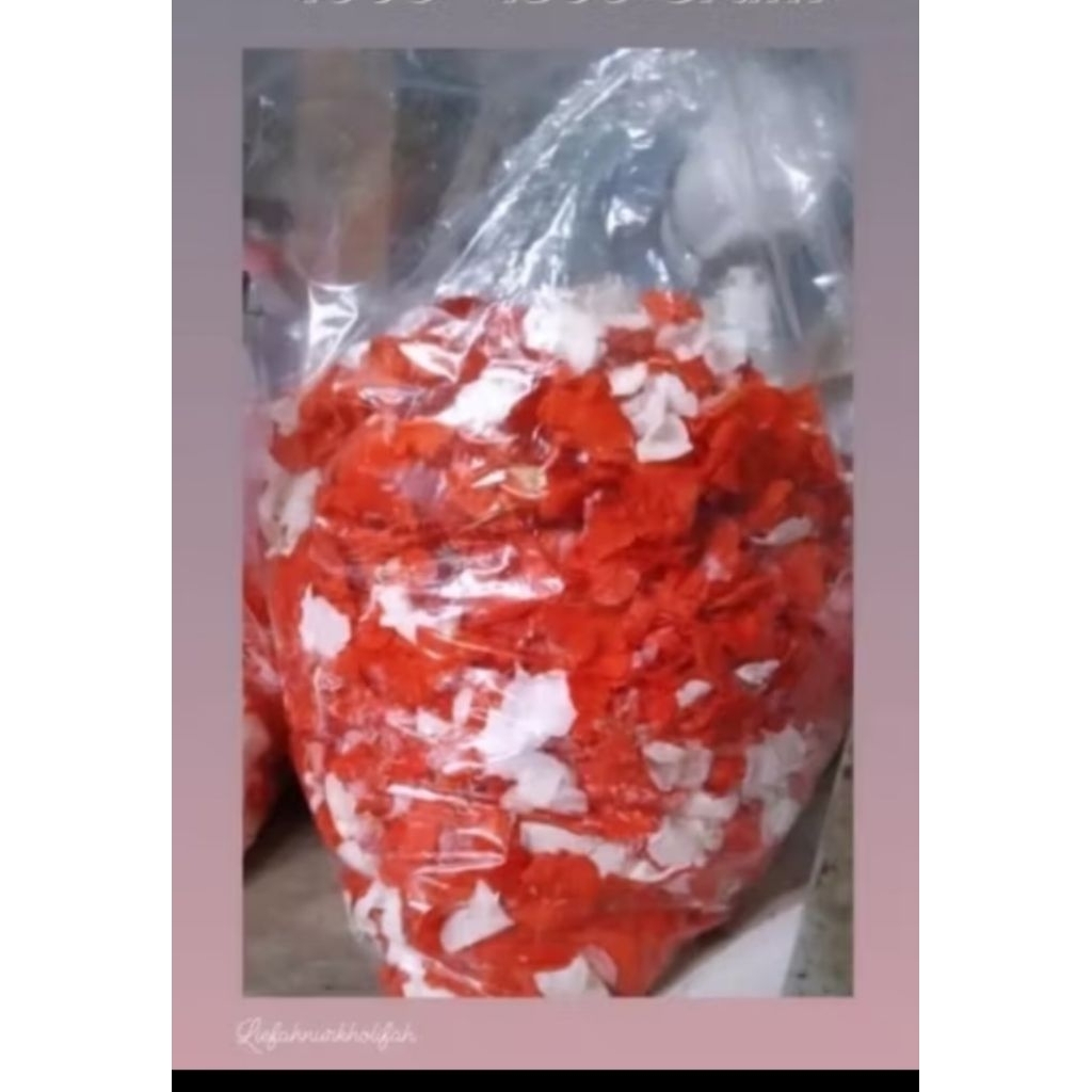 Zoey_Jenaka ( Beli 2 Gratis Air Mawar) 1 Kilo Bunga Tabur Pihong / Bunga Pacar/ Tabur Makam 1000Gram