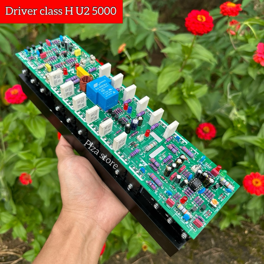 Driver class H U25000 u2 5000 fullset pjg 30cm heatsink super tebal tr final toshiba 524 ori by band