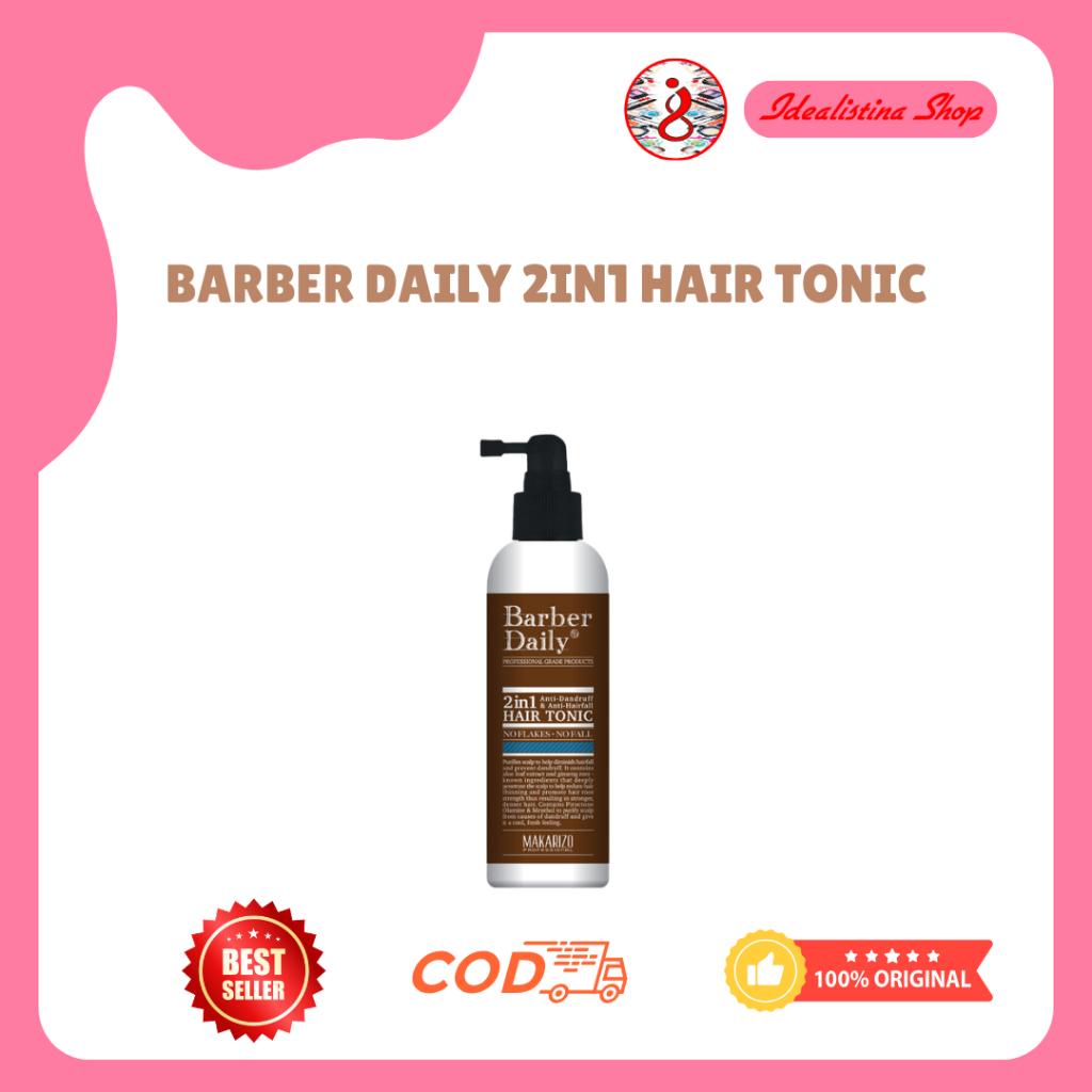 Makarizo Barber Daily Hair Tonic 2in1 Bottle