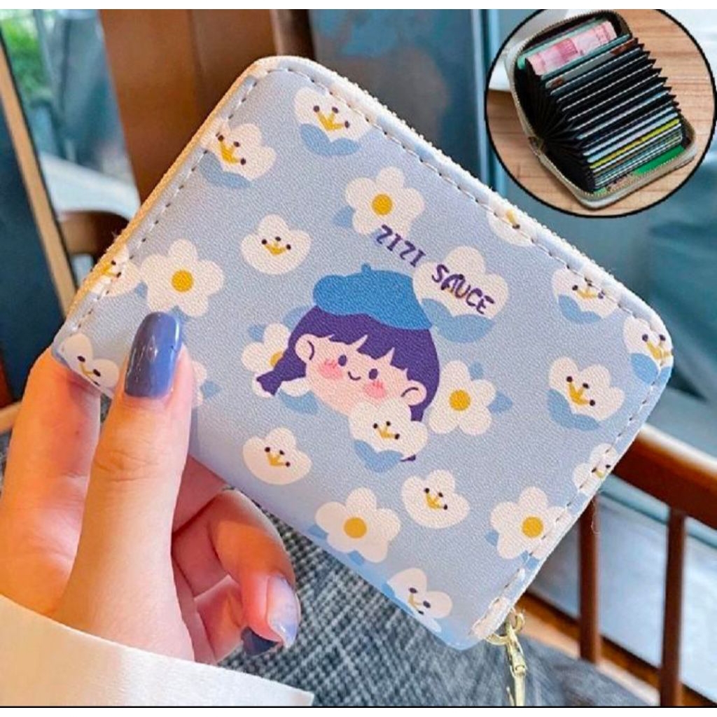 Tas Kartu Dompet Kartu Akordeon Wanita