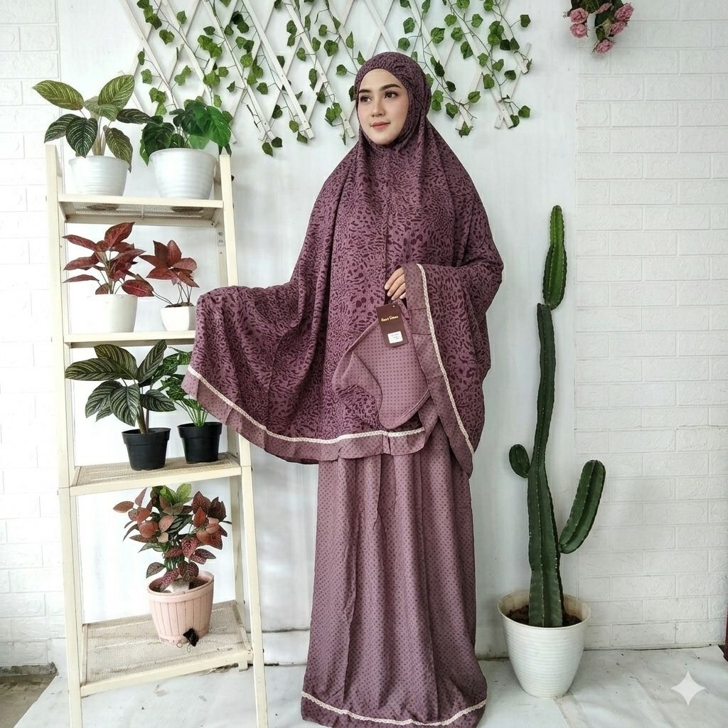 PUTRI DIANA Mukena Dewasa Warna Alam