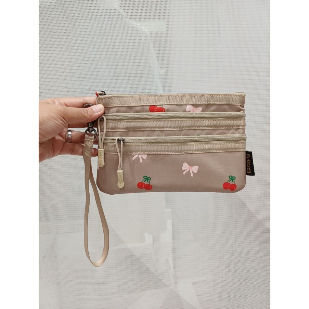 Tas Wanita Pouch Bellezza 63467 Original Depstore Mall Ori Tas Clutch Tangan Dompet Parasut Motif Wa