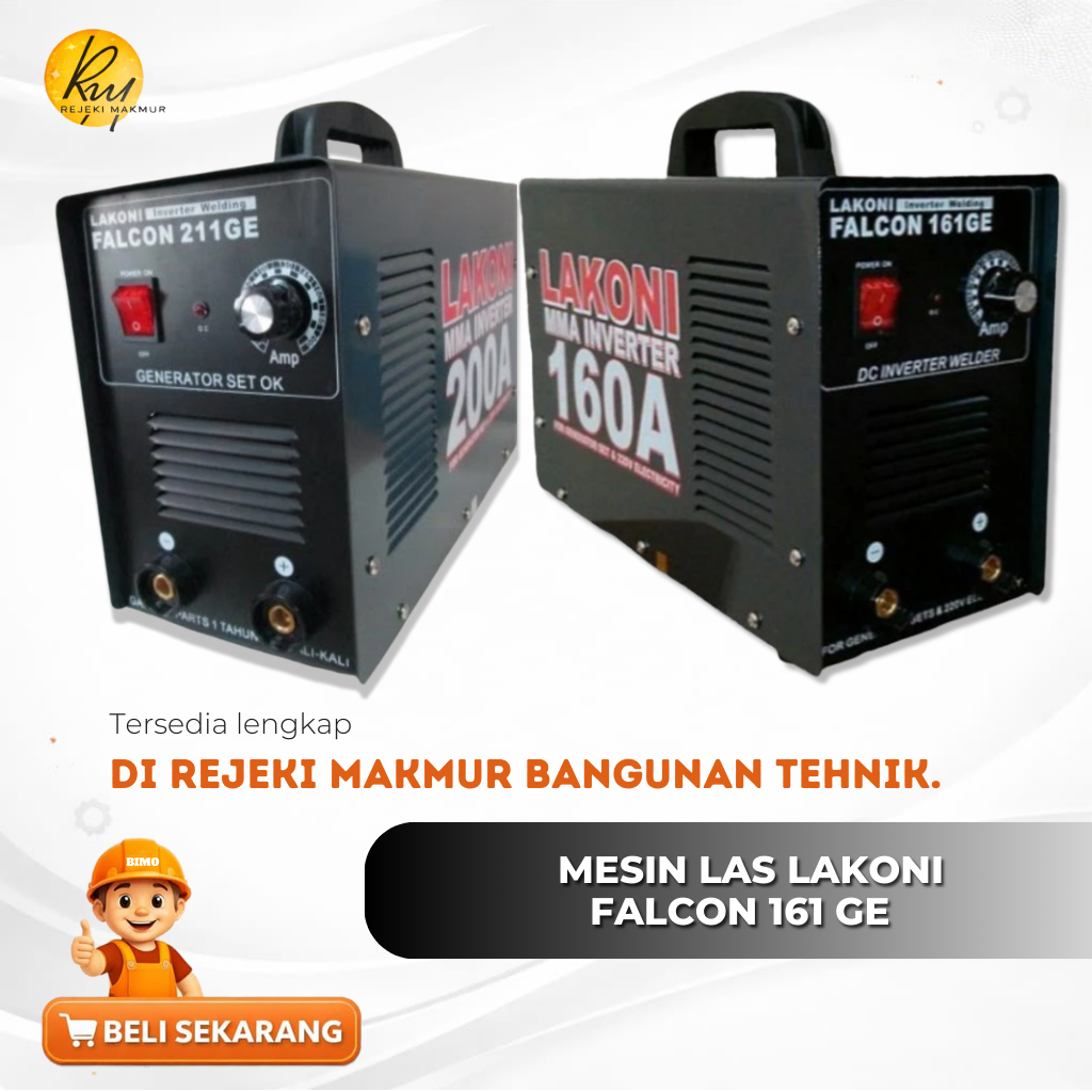 Mesin Las LAKONI 161 GE/Inventer mesin las LAKONI Falcon Hitam 161/Travo las LAKONI