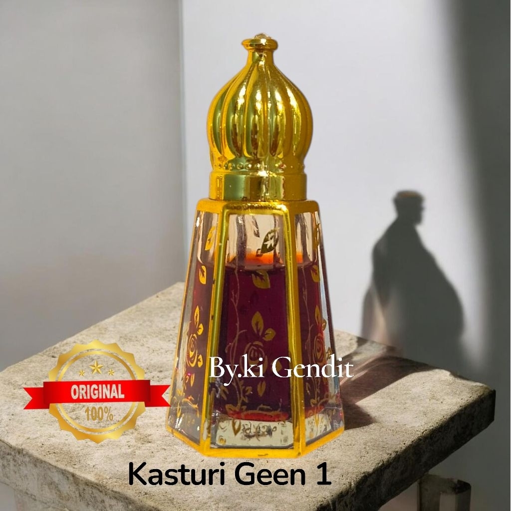 Minyak Wangi Kasturi Merah Grade A Super Asli Original 15Ml Botol Rollon