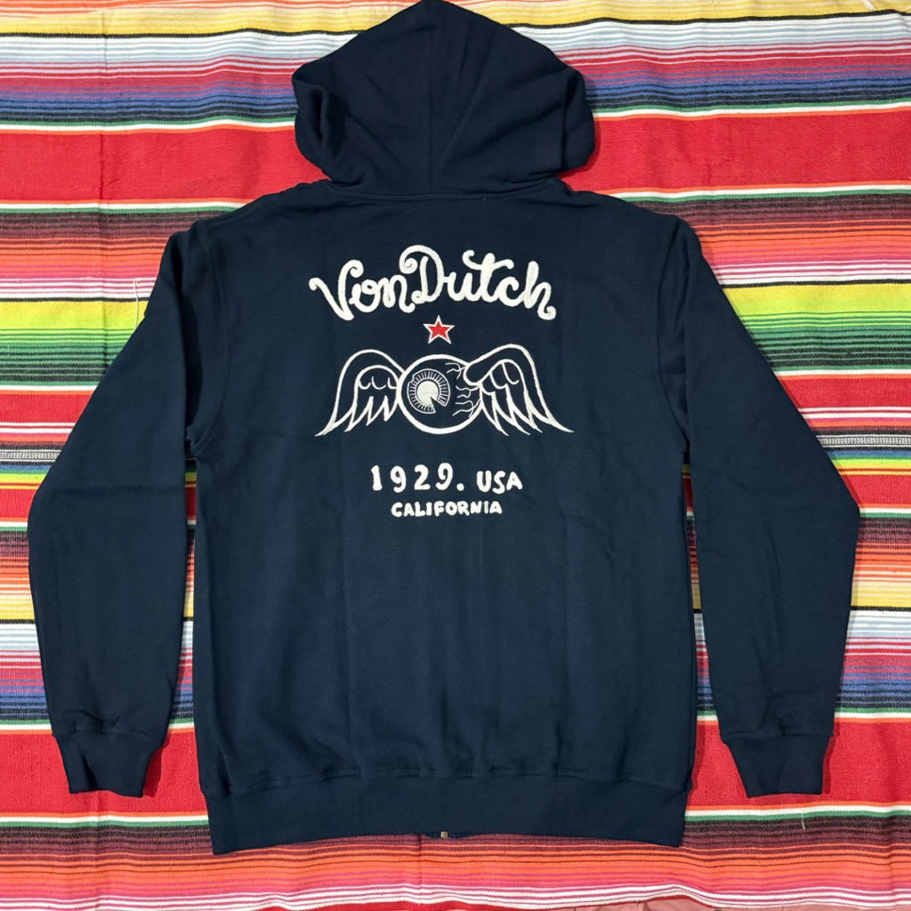 HOODIE ZIPPER - VONDUTCH - L - NAVY JAKET ORIGINAL