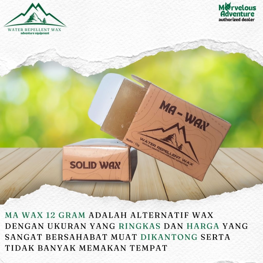 MARVELOUSWAX12grm Water Repellent,Celana Gunung,Barbour, Kanken, Kaipak,Greenland Wax Not Fjallraven