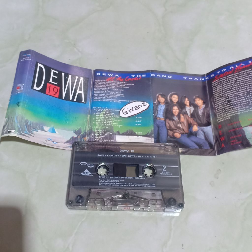 kaset pita Dewa 19 - Self Title