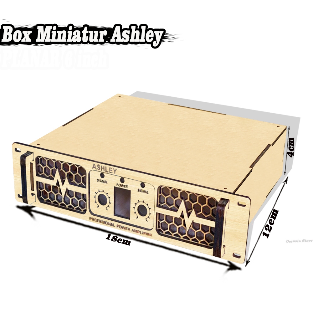 Box Power Miniatur Ashley MINI Model Bulid Up Box Amplifier