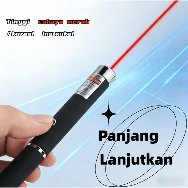 Senter Laser USB Cas 5mw 3 Warna (Merah, Hijau, BiruUngu) Titik Tunggal - Pointer Presentasi Mengaja