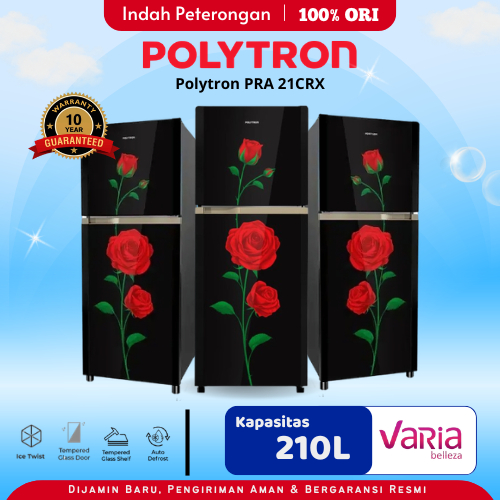 Polytron Kulkas 2 Pintu PRM 21DRX Belleza Varia