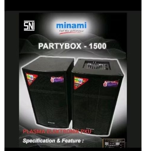 SPEAKER AKTIF/PASIF MINAMI PARTYBOX - 1500