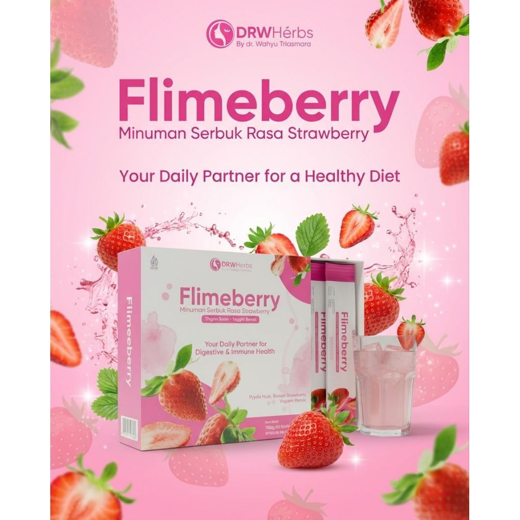 DRW SKINCARE / FLIMEBERRY RASA STRAWBERRY / FLIMEBERRY DRW SKINCARE / MINUMAN DIET / DIET / DIET SEH