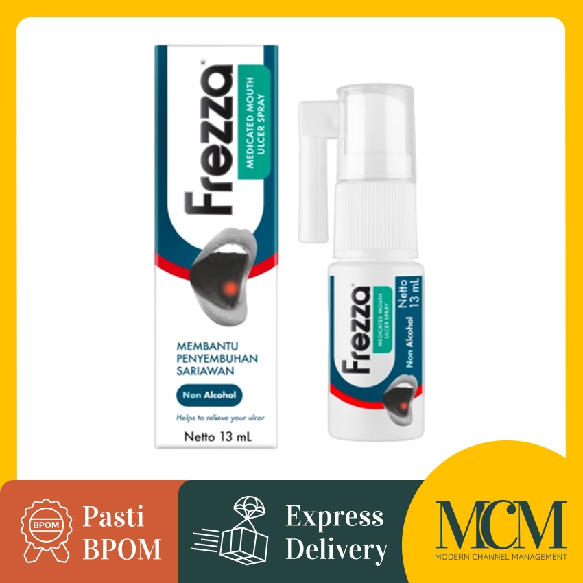 Frezza Medicated Mouth Ulcer Spray - 13 mL - Penyegar Nafas Mulut
