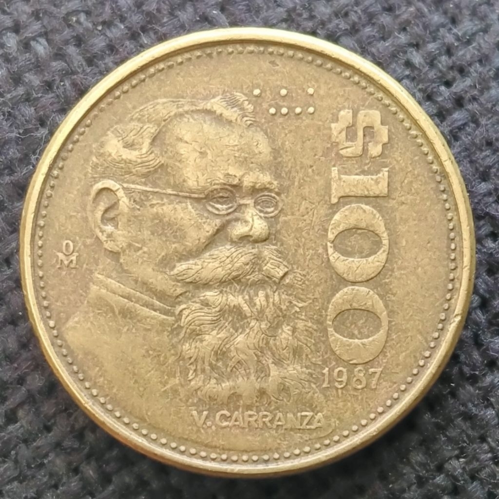 Koin Kuno Meksiko 100 Peso 1987