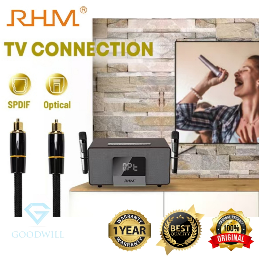 RHM RM-K222 PRO Karaoke Home Theatre System / Speaker Karaoke Portabel