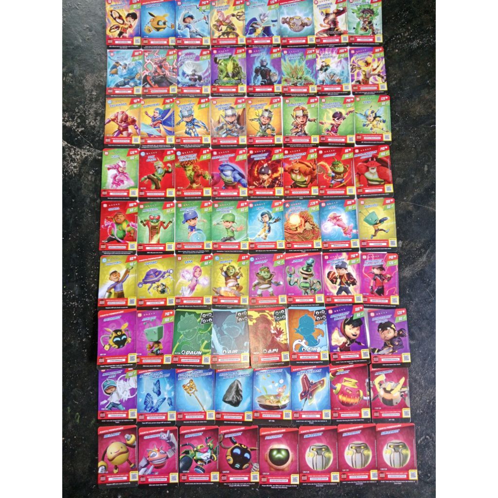 Kartu Basic & Common Choki Choki Boboiboy | Kartu Choki Choki Boboiboy Biasa | Monsta Galaxy Card X 