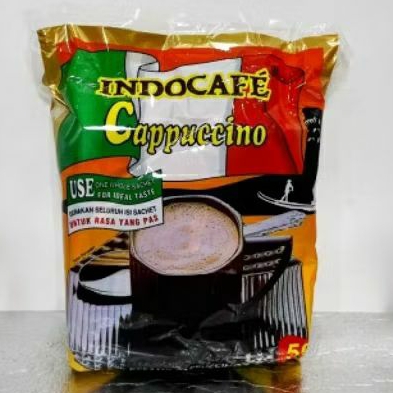 Kopi Indocafe Cappuccino Pack 50 Sachet