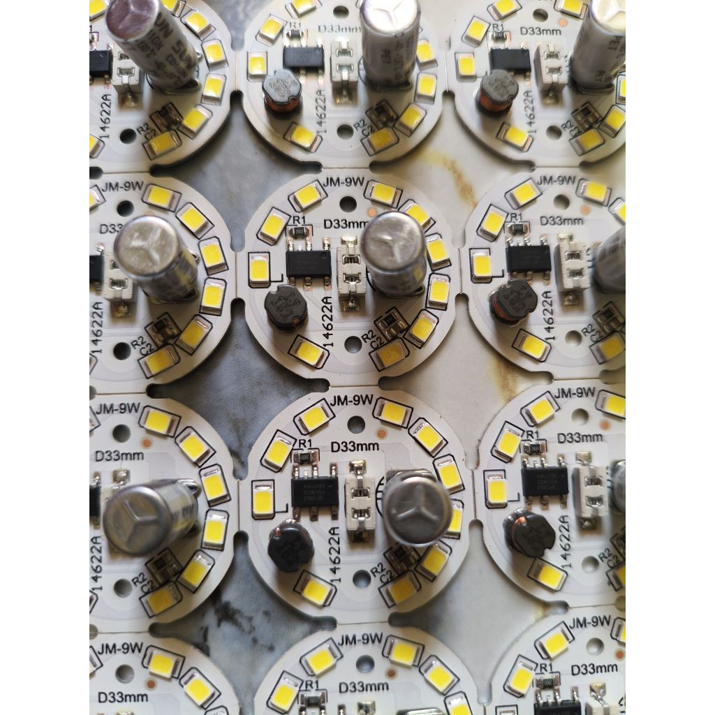 mesin lampu pcb led AC 9 watt 9v 33mm