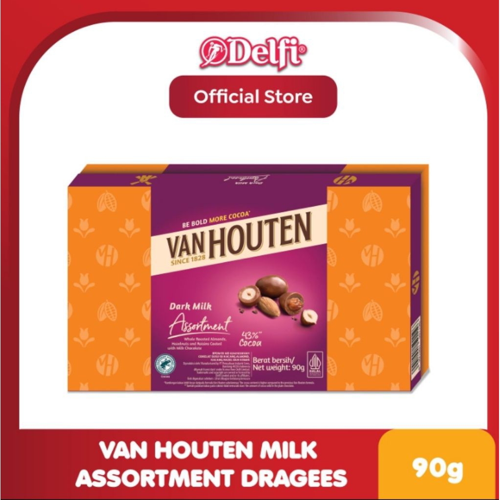 Van Houten Dark Milk Assortment/ Almond Dragees 90g