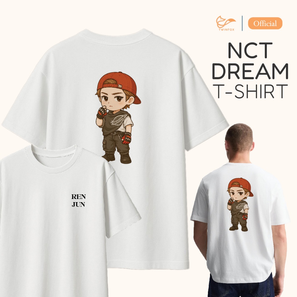 (GRATIS GANCI) Kaos NCT Dream Ver 1 Chibi Unisex 2 Sisi | Cotton Combed 100% KPOP T-shirt S-XXL