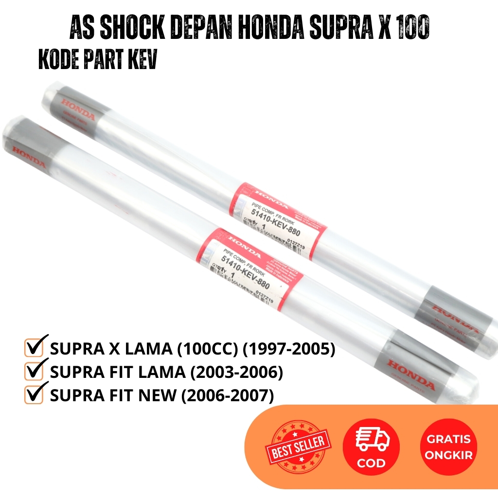 As Shock Depan Honda Supra X 100 Lama - Supra Fit - Halu Halu Shokbreaker Depan Supra KEV Original