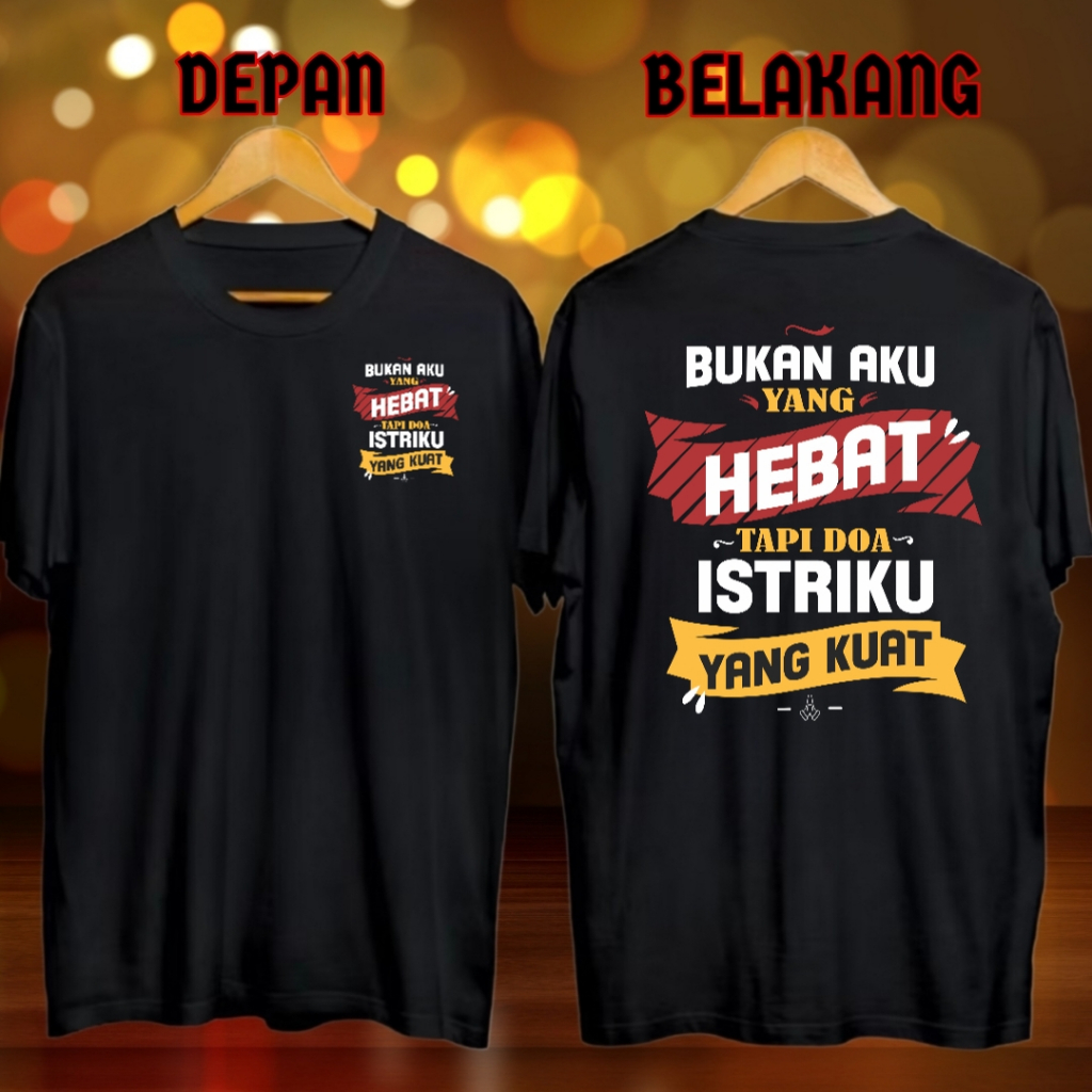 TERBARU-Baju Kaos Lengan Pendek Oblong Distro Dewasa Kata Kata Santai Tulisan Lucu Suami Istri