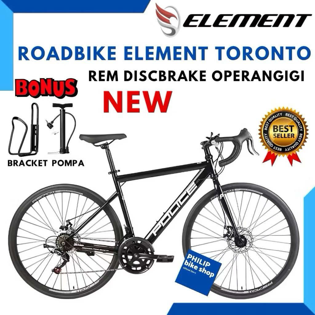 Sepeda Roadbike 700C Element Police Toronto Terbaru