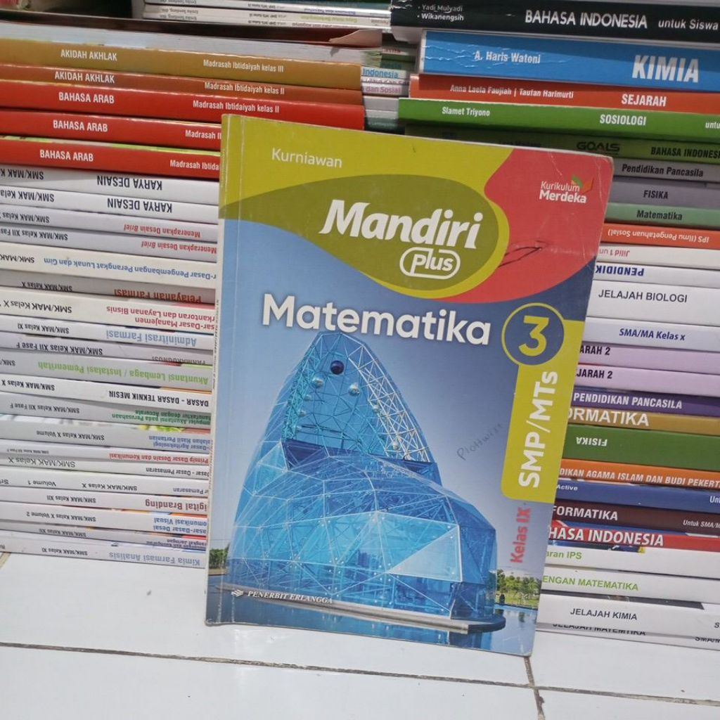 BUKU MANDIRI PLUS MATEMATIKA KELAS 9/3 SMP ERLANGGA KURIKULUM MERDEKA