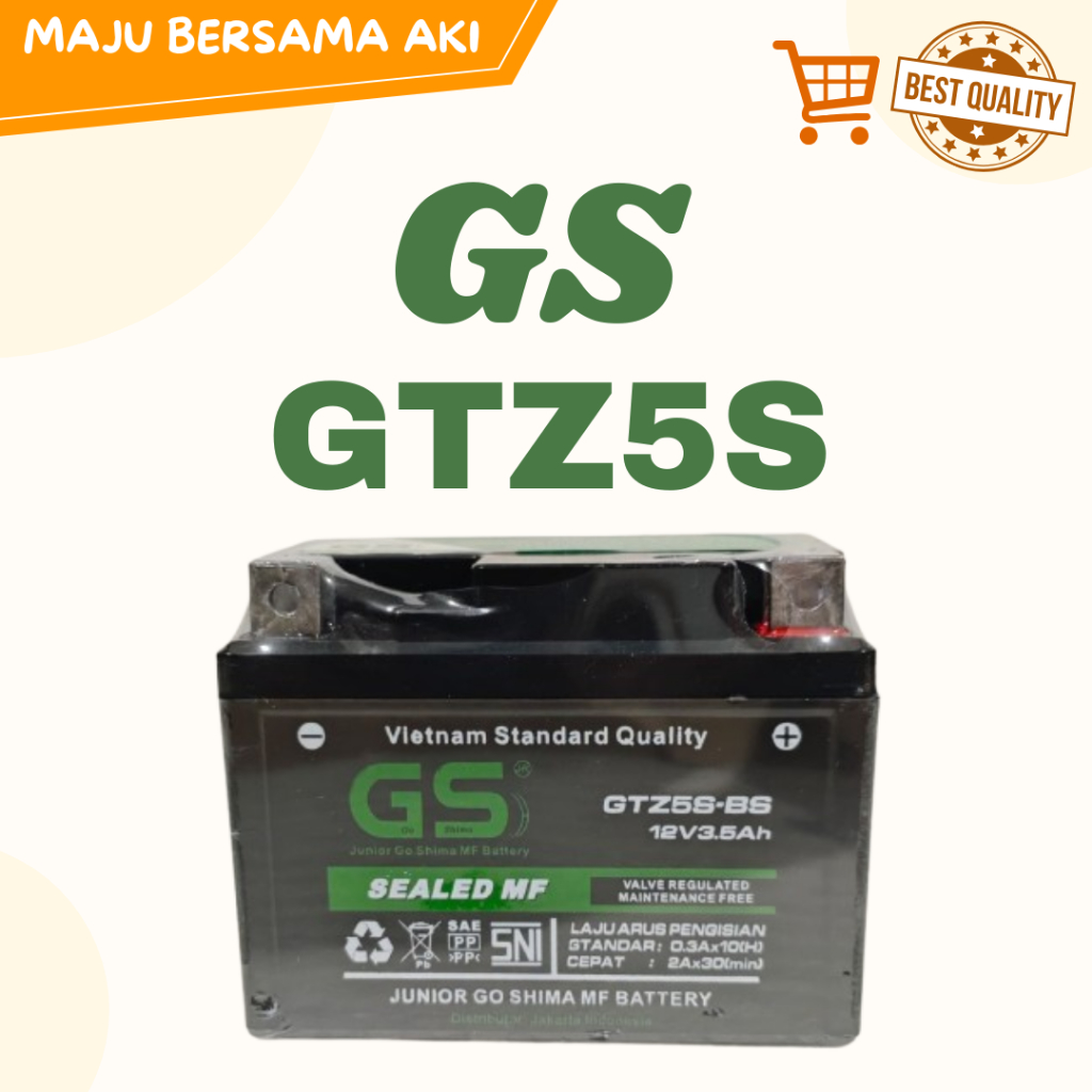 Aki Motor Mio GT, Mio J GS GTZ5S  Accu Kering MF