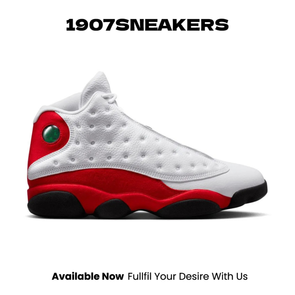 Sepatu Basket Pria Nike Air Jordan 13 Retro White/Black-True Red NIK414571102