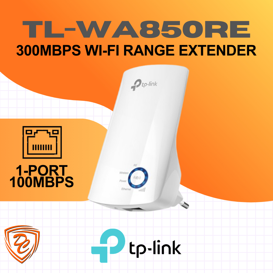 Extender TP-Link WA850RE 300Mbps Wi-Fi Range Extender Perpanjang Wifi 1-Port Lan