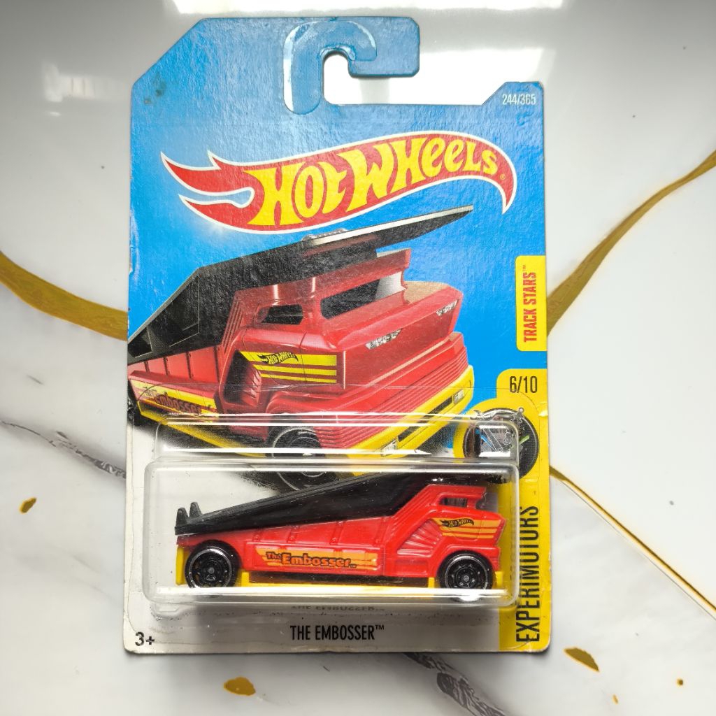 Hot Wheels The Embosser merah