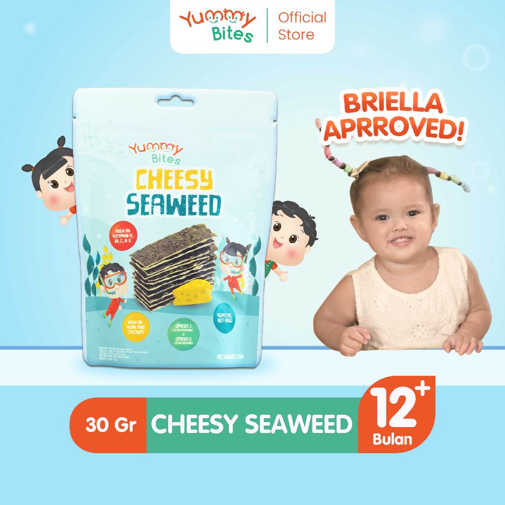 [BEST SELLER] Yummy Bites Cheesy Seaweed 30 GR Snack Sehat Cemilan Anak