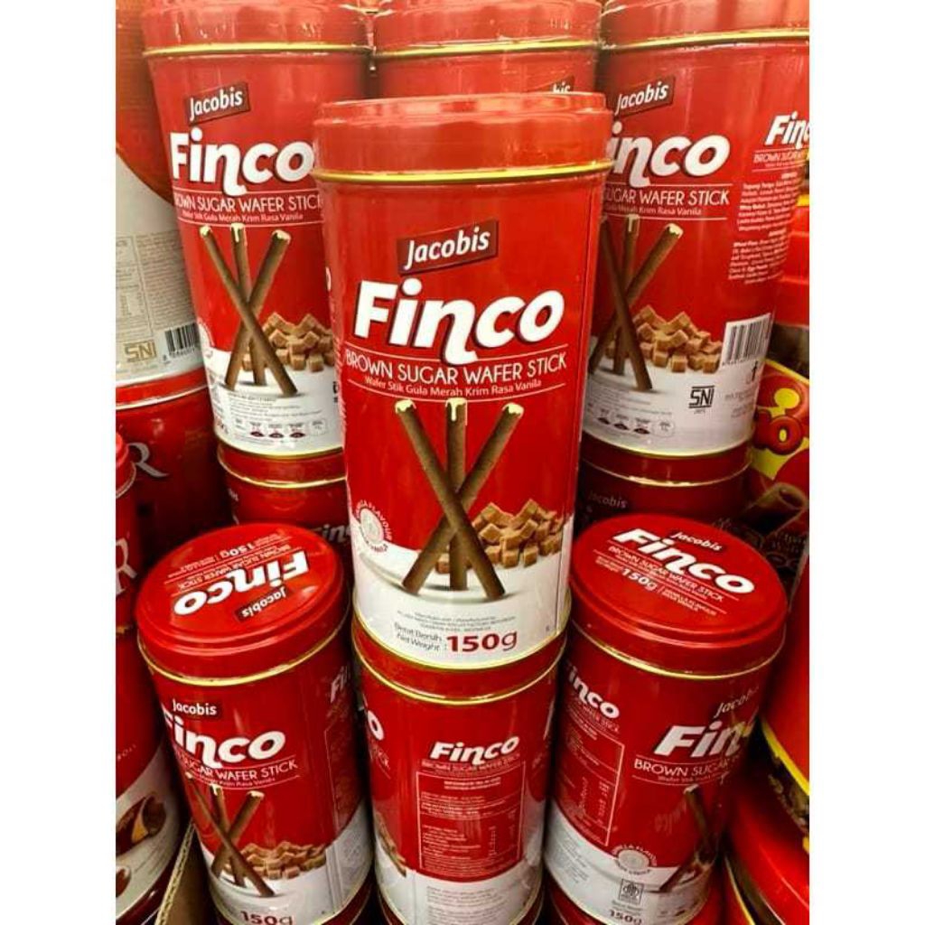 Finco Jacobis Brown Sugar Wafer Stik 1 Kaleng