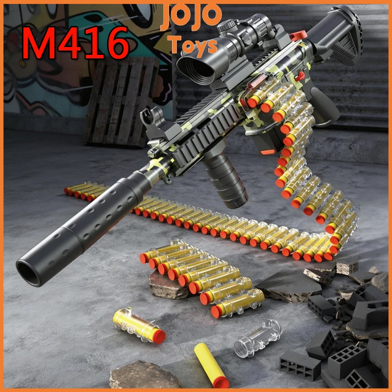 JOJO Mainan Soft Bullet Series Anak Laki Laki /Mainan Sniper Tembak Dengan Peluru M416 Toy Gun