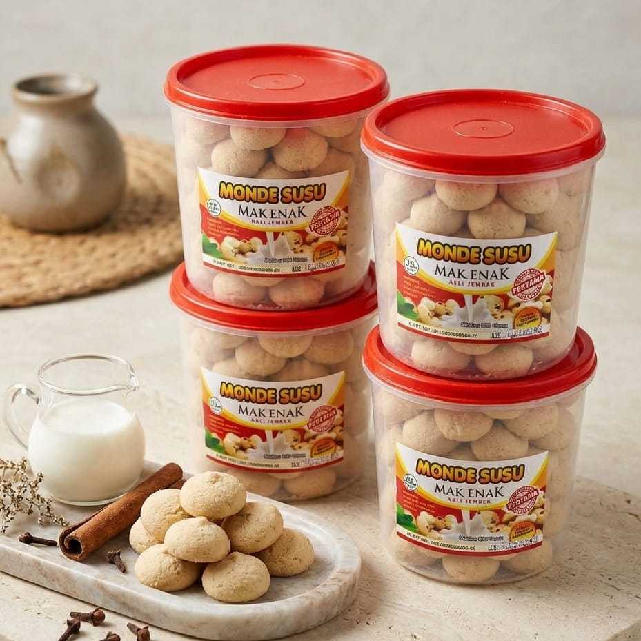 KUE MONDE SUSU MAK ENAK ASLI JEMBER 900 GRAM LUMER & RENYAH